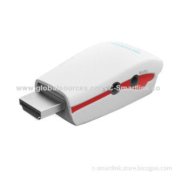 HDMI to VGA Adapter with Audio Output, Plug-and-play Function